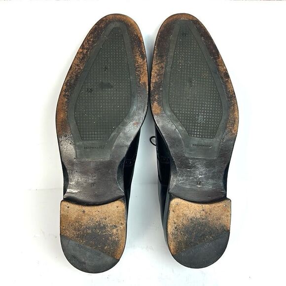 Bruno Magli "Radical" Men's Black Leather Wingtip Italy Dress Shoe Oxfords US 13 - Picture 10 of 13